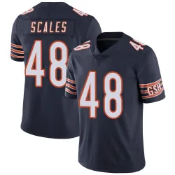 Men's Patrick Scales Chicago Bears No.48 Limited Team Color Vapor Untouchable Jersey - Navy