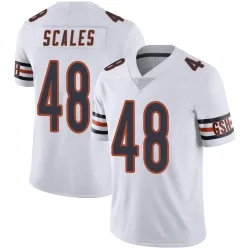 Men's Patrick Scales Chicago Bears No.48 Limited Vapor Untouchable Jersey - White
