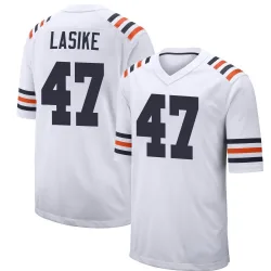 Men's Paul Lasike Chicago Bears No.47 Game Alternate Classic Jersey - White