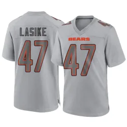 Men's Paul Lasike Chicago Bears No.47 Game Atmosphere Fashion Jersey - Gray
