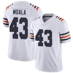 Men's Paul Moala Chicago Bears No.43 Limited Alternate Classic Vapor Jersey - White