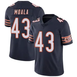 Men's Paul Moala Chicago Bears No.43 Limited Team Color Vapor Untouchable Jersey - Navy