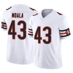 Men's Paul Moala Chicago Bears No.43 Limited Vapor F.U.S.E. Jersey - White