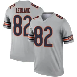 Men's Peter LeBlanc Chicago Bears No.82 Legend Inverted Silver Jersey