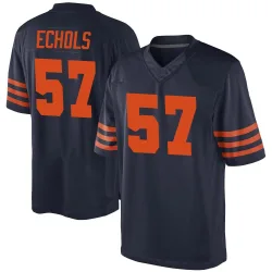 Men's Power Echols Chicago Bears No.57 Game Alternate Jersey - Navy Blue