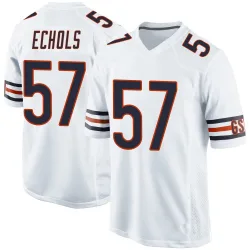 Men's Power Echols Chicago Bears No.57 Game Jersey - White