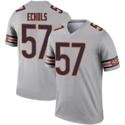 Men's Power Echols Chicago Bears No.57 Legend Inverted Silver Jersey
