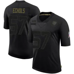 Men's Power Echols Chicago Bears No.57 Limited 2020 Salute To Service Jersey - Black