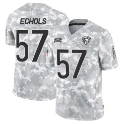 Men's Power Echols Chicago Bears No.57 Limited 2024 Salute to Service Jersey - Arctic Camo