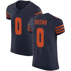 Men's Reggie Brown Chicago Bears No.0 Elite Alternate Vapor Untouchable Jersey - Navy Blue