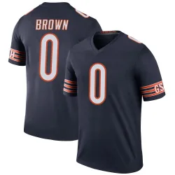 Men's Reggie Brown Chicago Bears No.0 Legend Color Rush Jersey - Navy