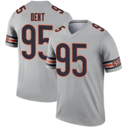 Men's Richard Dent Chicago Bears No.95 Legend Inverted Silver Jersey