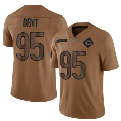 Men's Richard Dent Chicago Bears No.95 Limited 2023 Salute To Service Jersey - Brown
