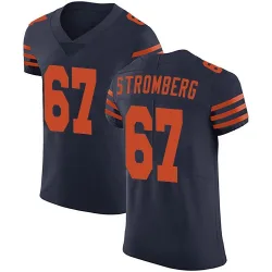 Men's Ricky Stromberg Chicago Bears No.67 Elite Alternate Vapor Untouchable Jersey - Navy Blue