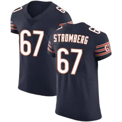 Men's Ricky Stromberg Chicago Bears No.67 Elite Team Color Vapor Untouchable Jersey - Navy
