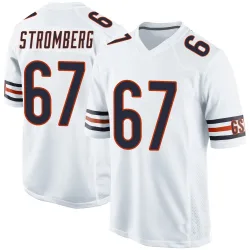 Men's Ricky Stromberg Chicago Bears No.67 Game Jersey - White