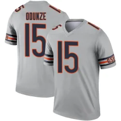 Men's Rome Odunze Chicago Bears No.15 Legend Inverted Silver Jersey