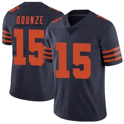 Men's Rome Odunze Chicago Bears No.15 Limited Alternate Vapor Untouchable Jersey - Navy Blue