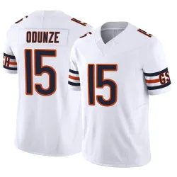 Men's Rome Odunze Chicago Bears No.15 Limited Vapor F.U.S.E. Jersey - White