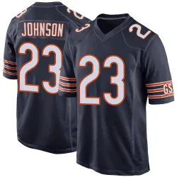 Men's Roschon Johnson Chicago Bears No.23 Game Team Color Jersey - Navy