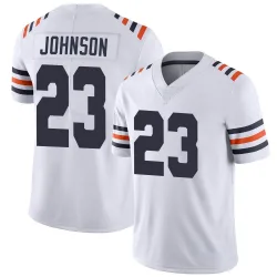 Men's Roschon Johnson Chicago Bears No.23 Limited Alternate Classic Vapor Jersey - White