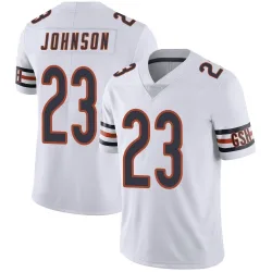 Men's Roschon Johnson Chicago Bears No.23 Limited Vapor Untouchable Jersey - White