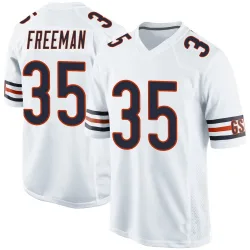 Men's Royce Freeman Chicago Bears No.35 Game Jersey - White