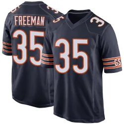Men's Royce Freeman Chicago Bears No.35 Game Team Color Jersey - Navy