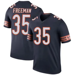 Men's Royce Freeman Chicago Bears No.35 Legend Color Rush Jersey - Navy