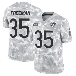 Men's Royce Freeman Chicago Bears No.35 Limited 2024 Salute to Service Jersey - Arctic Camo