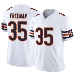Men's Royce Freeman Chicago Bears No.35 Limited Vapor F.U.S.E. Jersey - White