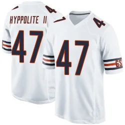 Men's Ruben Hyppolite II Chicago Bears No.47 Game Jersey - White