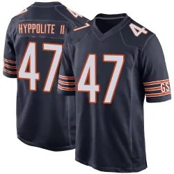 Men's Ruben Hyppolite II Chicago Bears No.47 Game Team Color Jersey - Navy