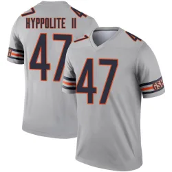 Men's Ruben Hyppolite II Chicago Bears No.47 Legend Inverted Silver Jersey