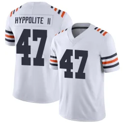 Men's Ruben Hyppolite II Chicago Bears No.47 Limited Alternate Classic Vapor Jersey - White