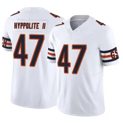 Men's Ruben Hyppolite II Chicago Bears No.47 Limited Vapor F.U.S.E. Jersey - White