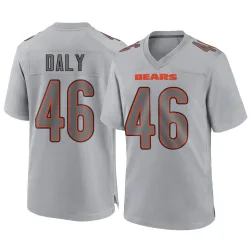Men's Scott Daly Chicago Bears No.46 Game Atmosphere Fashion Jersey - Gray