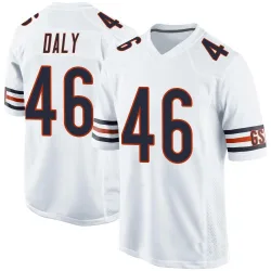 Men's Scott Daly Chicago Bears No.46 Game Jersey - White