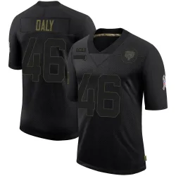 Men's Scott Daly Chicago Bears No.46 Limited 2020 Salute To Service Jersey - Black