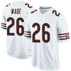 Men's Shaun Wade Chicago Bears No.26 Game Jersey - White
