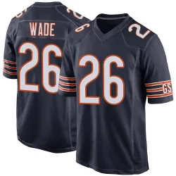 Men's Shaun Wade Chicago Bears No.26 Game Team Color Jersey - Navy