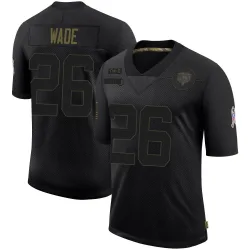 Men's Shaun Wade Chicago Bears No.26 Limited 2020 Salute To Service Jersey - Black