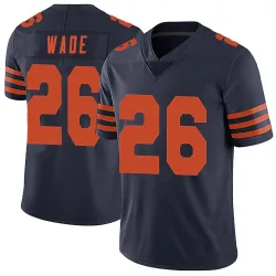 Men's Shaun Wade Chicago Bears No.26 Limited Alternate Vapor Untouchable Jersey - Navy Blue