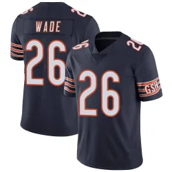 Men's Shaun Wade Chicago Bears No.26 Limited Team Color Vapor Untouchable Jersey - Navy