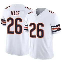 Men's Shaun Wade Chicago Bears No.26 Limited Vapor F.U.S.E. Jersey - White