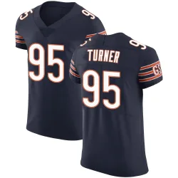 Men's Shemar Turner Chicago Bears No.95 Elite Team Color Vapor Untouchable Jersey - Navy