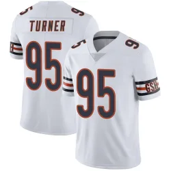Men's Shemar Turner Chicago Bears No.95 Limited Vapor Untouchable Jersey - White