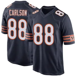 Men's Stephen Carlson Chicago Bears No.88 Game Team Color Jersey - Navy