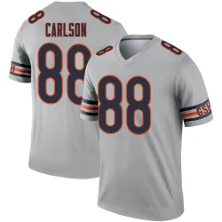 Men's Stephen Carlson Chicago Bears No.88 Legend Inverted Silver Jersey