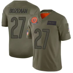 Men's Swayze Bozeman Chicago Bears No.27 Limited 2019 Salute to Service Jersey - Camo